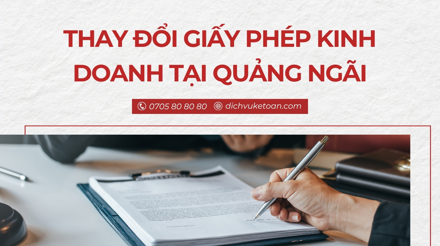 Thay đổi giấy phép kinh doanh tại Quảng Ngãi